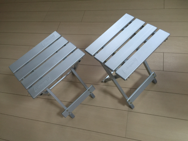 廃盤 ☆ 希少 】 コールマン 折り畳み アルミスツールセット Coleman