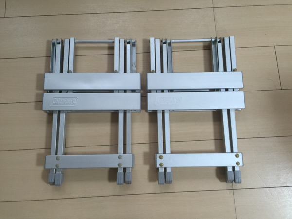 廃盤 ☆ 希少 】 コールマン 折り畳み アルミスツールセット Coleman