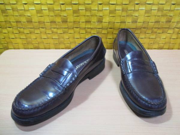 1円★27.5cm★　SEBAGO セバゴ コインローファー 9 1/2 茶 ♪
