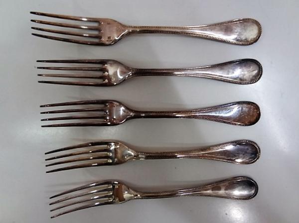 Christofle クリストフル フォーク5本セット 幅広いラインナップ CHRISTOFLE クリストフル シルバー フォーク 5本