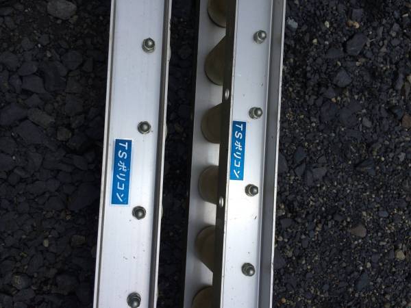 TSポリコン アルミ ローラーコンベア　３ｍ×2本 中古