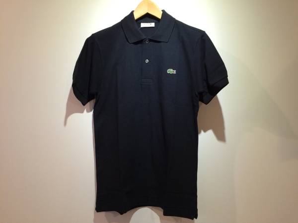 新品 LACOSTE ラコステ ポロシャツ 1212 黒/サイズ3