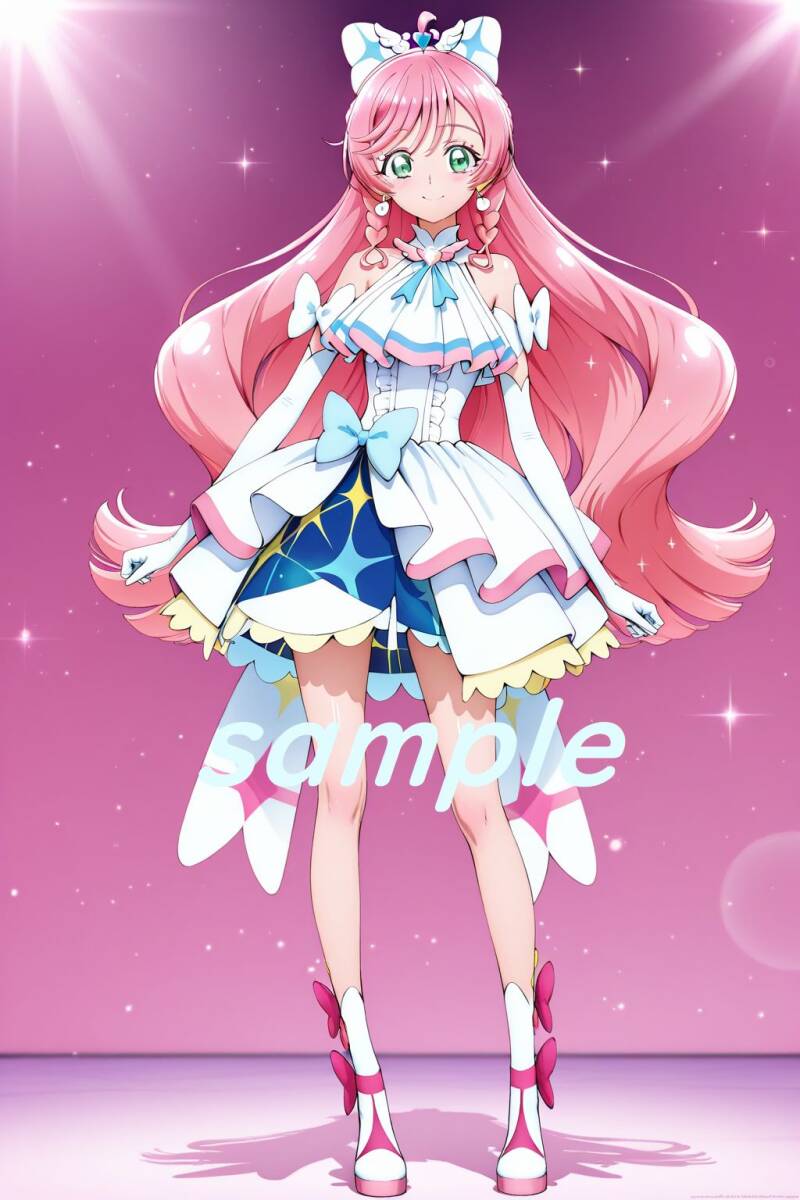 オリジナル 同人 ひろがるスカイ！プリキュア キュアプリズム風 AI 美