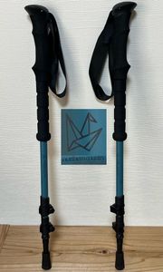 northern country トレッキングポール アルミ 2本 125cm BL TREKKING POLE TR-3031 中古