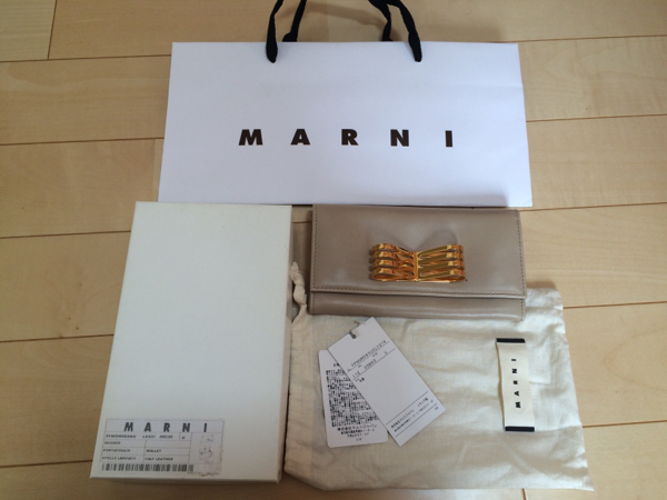 MARNI 新品 長財布 メタルリボン ウォレット マルニ 財布