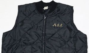 VE35ビッグスミスBIG SMITHアメリカ古着アメリカ製ナイロンベストXLビッグサイズ中綿ワー