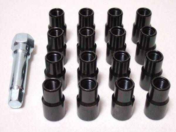 ※スパルコナット 16個SET(M12xP1.5黒) エンケイ/ボルク/リネア