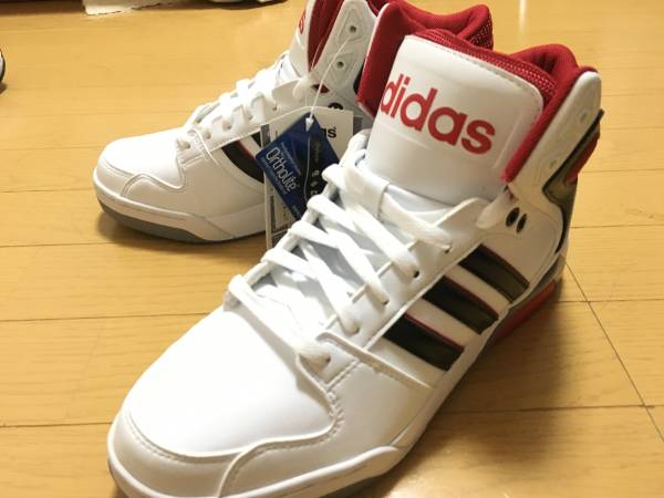 新品adidasアディダス BB90S ナインティース 26cm F97800 白×赤