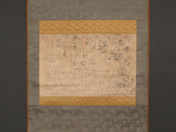 【伝来】a1996〈池大雅〉百仏図 文人画の祖 江戸時代