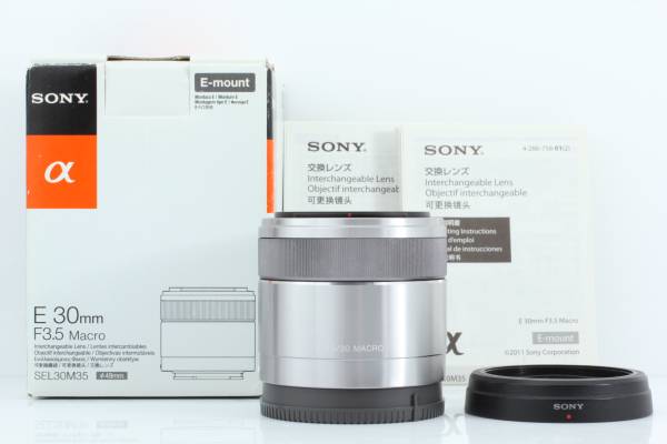 ☆良品☆SONY ソニー 30mm F3.5 Macro SEL30M35 単焦点 ♪元箱♪ Sony