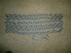 アンカーチェーン　８Φ　ドブメッキ　２．９ｍ　シャックル付き　 送料無料