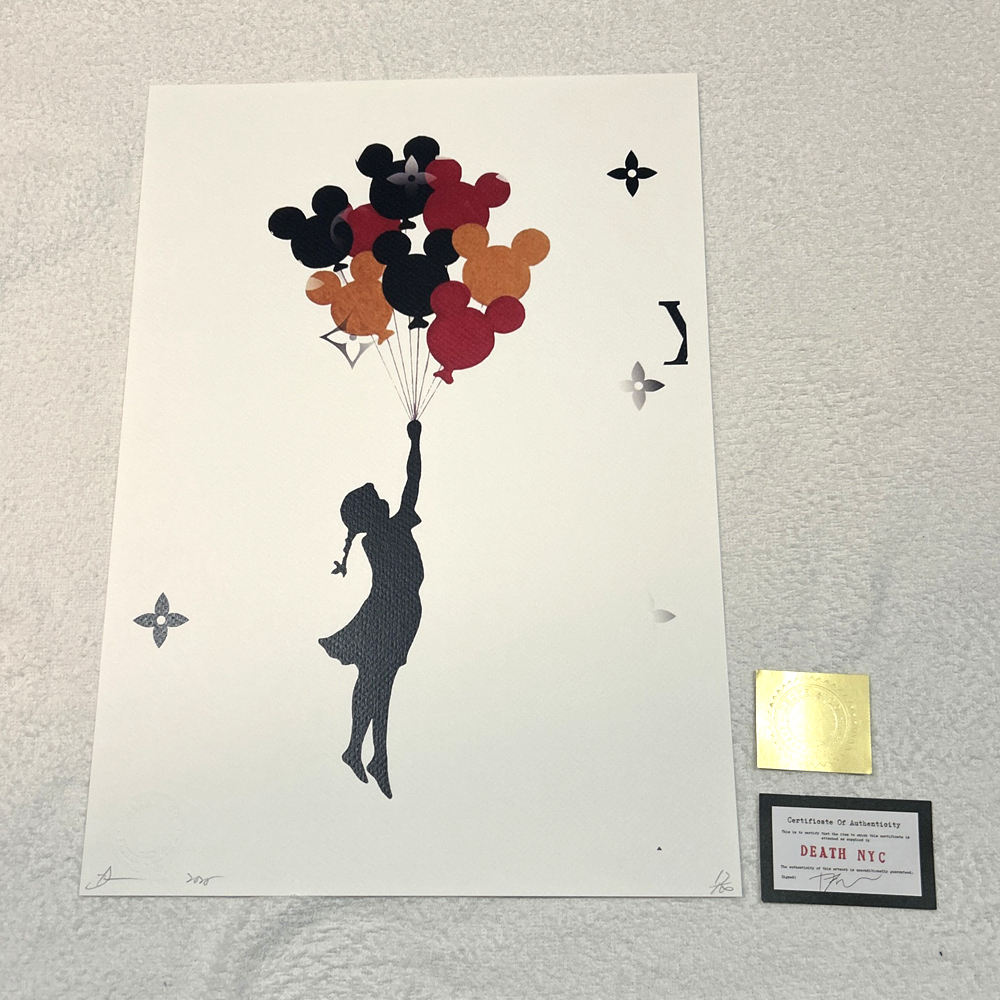 DEATH NYC バンクシー BANKSY「風船と少女」ヴィトン LOUISVUITTON