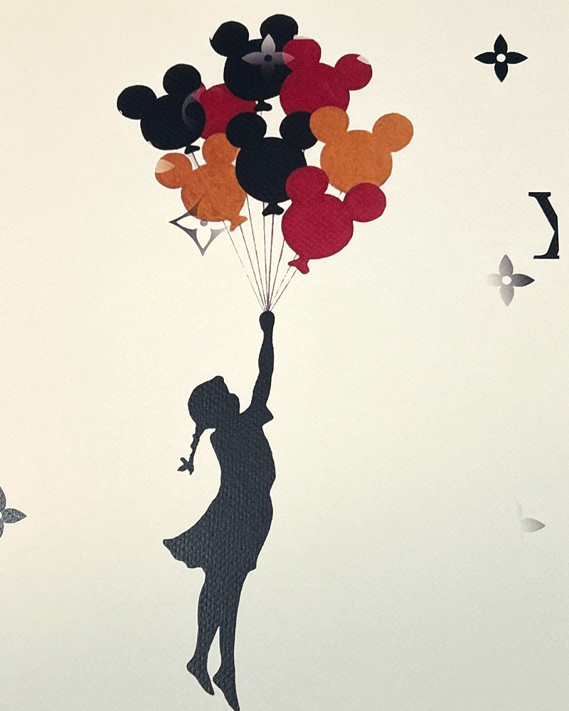 DEATH NYC バンクシー BANKSY「風船と少女」ヴィトン LOUISVUITTON