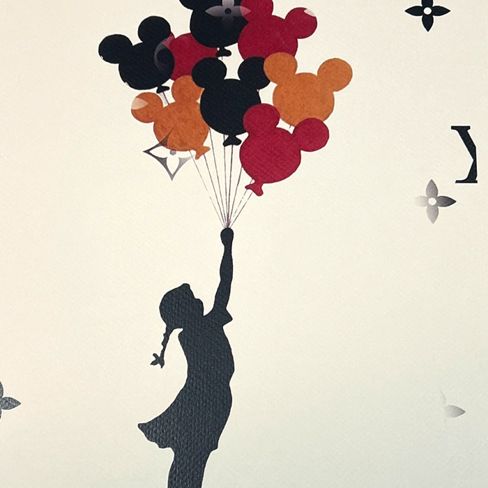 DEATH NYC バンクシー BANKSY「風船と少女」ヴィトン LOUISVUITTON