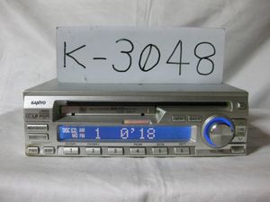 K-3048　SANYO　サンヨー　CDF-MS11J　MDLP　1Dサイズ　CD&MDデッキ　故障品