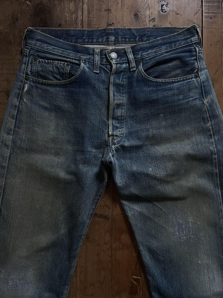 70s LEVIS 501 66前期（シングル）W32×L30（実寸84cm×71cm）ゴールデン