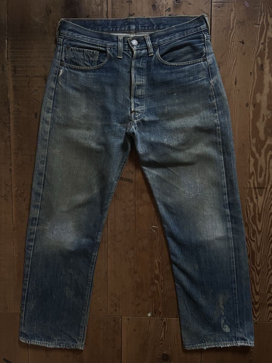 70s LEVIS 501 66前期（シングル）W32×L30（実寸84cm×71cm）ゴールデン