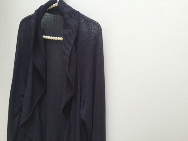 マルティニークリネン混ドレープロングカーディガンmartinique