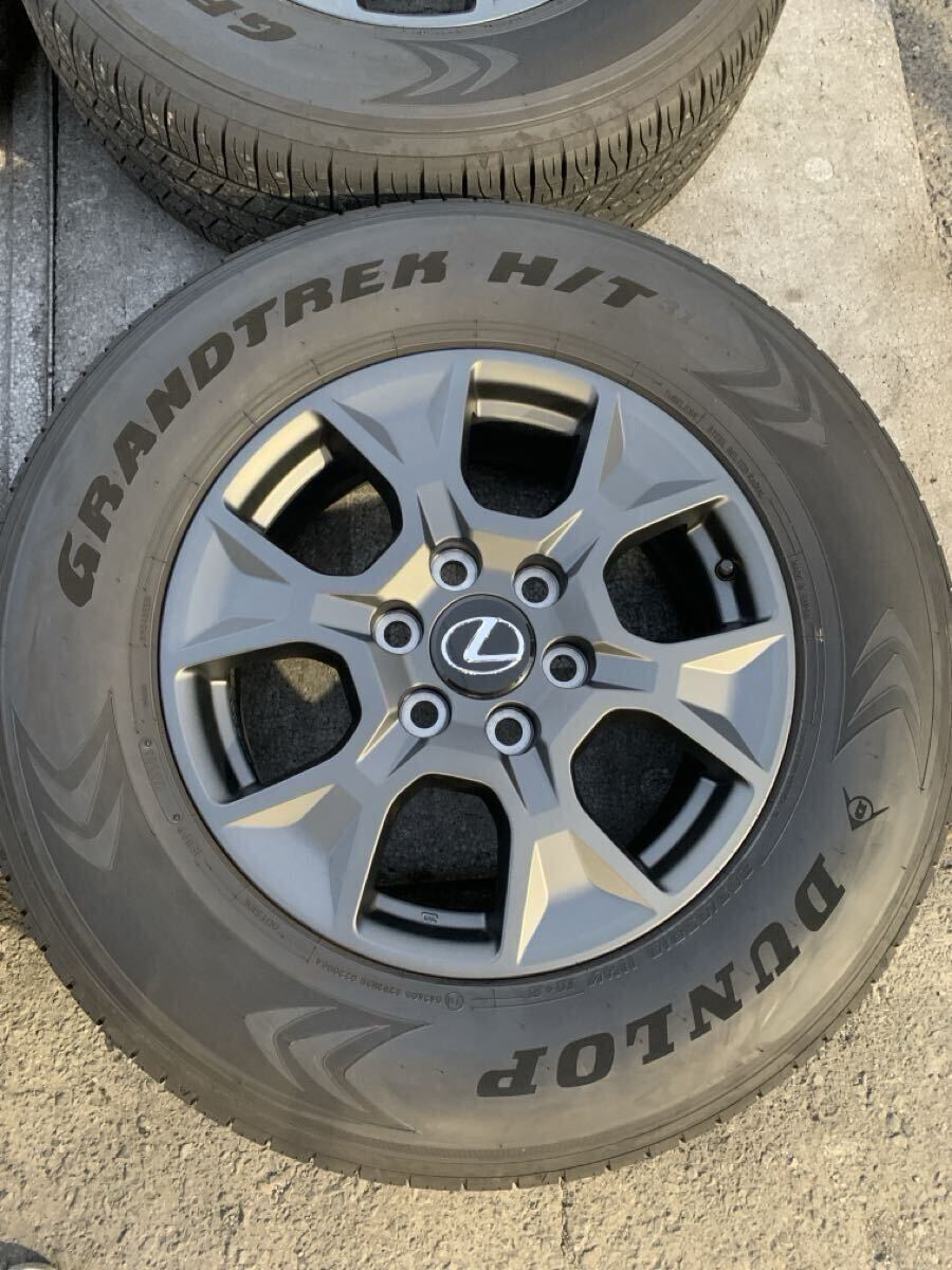 レクサス GX550 純正 ホイール ダンロップ グラントレックタイヤ 4本