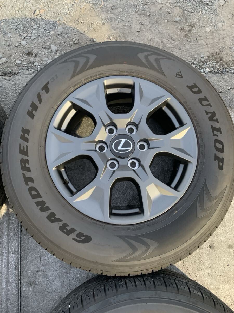 トヨタ 純正18 インチ ホイール ダンロップグラントレック265/65R18 レクサス GX550 純正 ホイール ダンロップ グラントレックタイヤ 4本