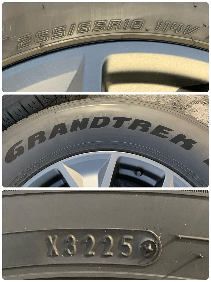 レクサス GX550 純正 ホイール ダンロップ グラントレックタイヤ 4本