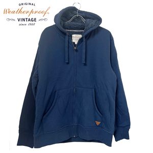 新品 XL ★ コストコ ウェザープルーフ ヴィンテージ 裏ボア フルジップ パーカー US-L