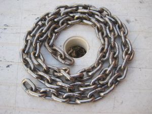 ステンレス製シヨートリンクチェーン（アンカー用）の中古品です。