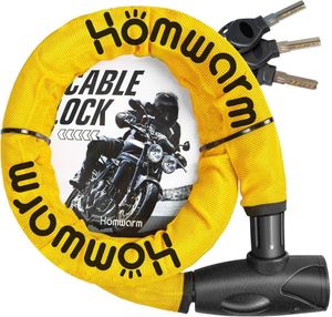 Homwarm バイクロック チェーンロック バイク 自転車 ワイヤーロック