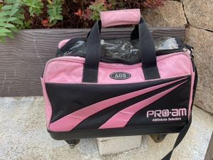 ABS PRO-AM☆2ボールキャスターバッグ ピンク (used.A)