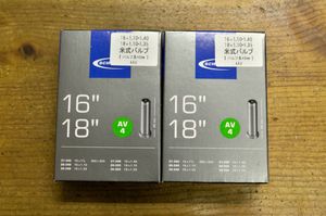 2本セット　SCHWALBE　16x1.10-1.40 18x1.10-1.35　米式　4AV/アメリカンバルブ/シュワル