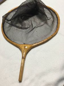 特撰！【万久作】☆【天然木枠の玉網】中古美品です。