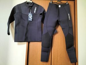 ウェットスーツ　3mm　メンズM　上下セパレート　2ピース　上下セット