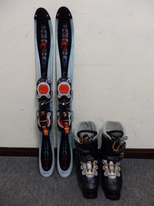 送料無料 サロモン スノーブレード ブーツセット 板:約90cm ブーツ:24.5cm 管理番号:72