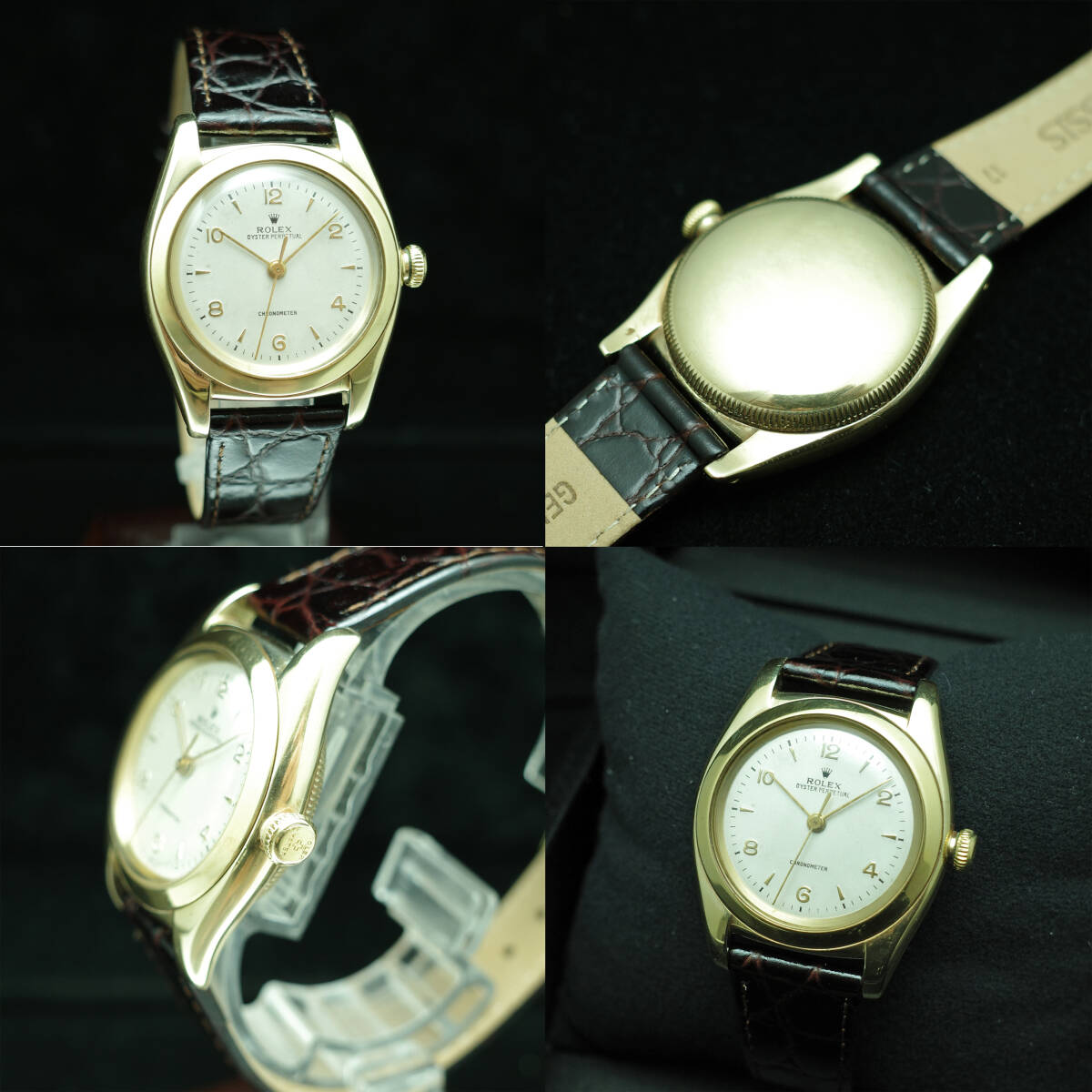 OH済】K14YG金無垢ロレックス ROLEX バブルバック Bubble Back Ref 