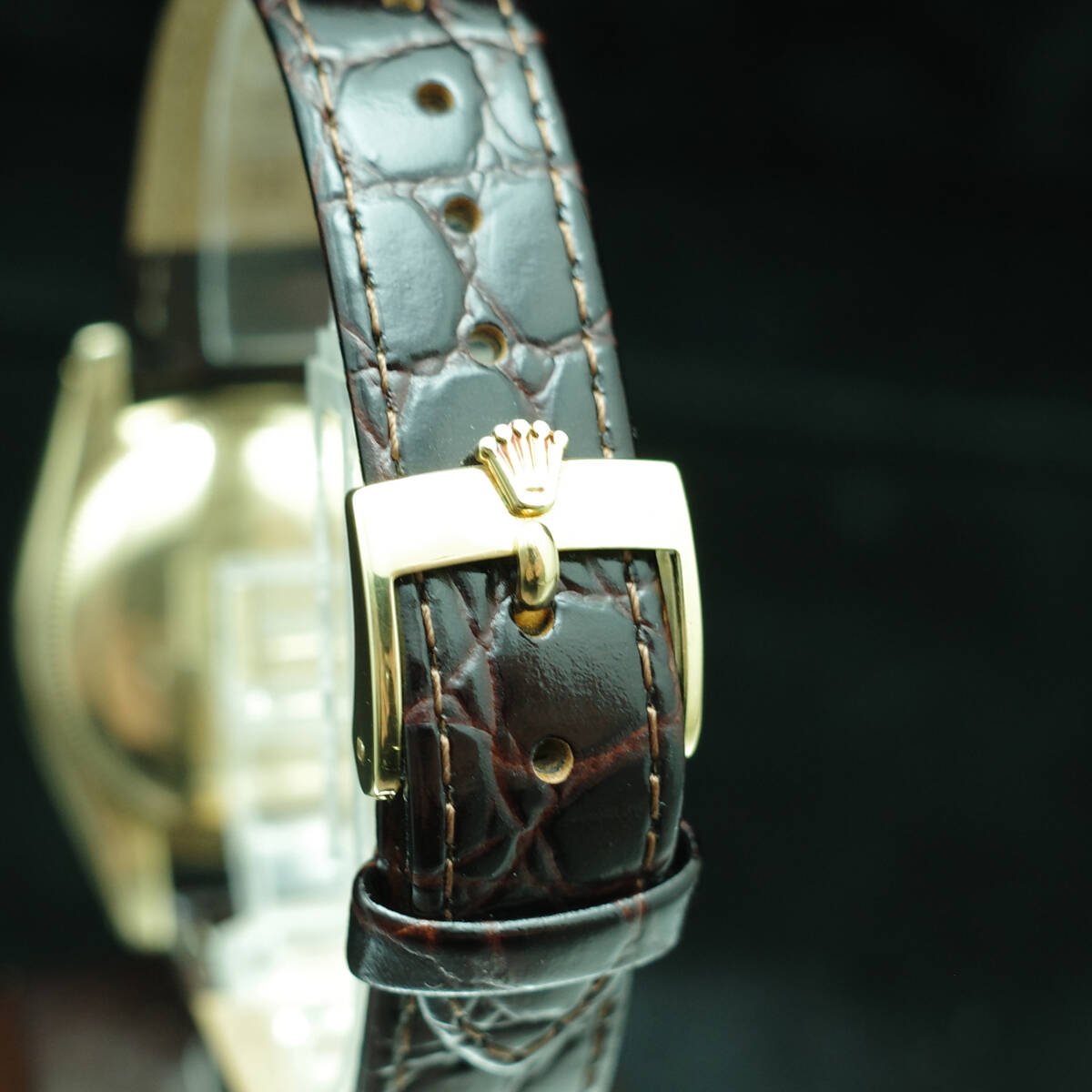 OH済】K14YG金無垢ロレックス ROLEX バブルバック Bubble Back Ref 