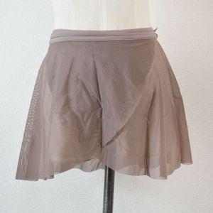 【タグ付新古品】グリシコ　メッシュ巻きスカート　06017/1　32cm丈　コーヒー　S　【複