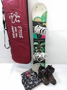 △メンズ スノーボード5点セット K2 WWW WORLD WIDE WEAPON 148cm ビン SALOMON ARCADE S