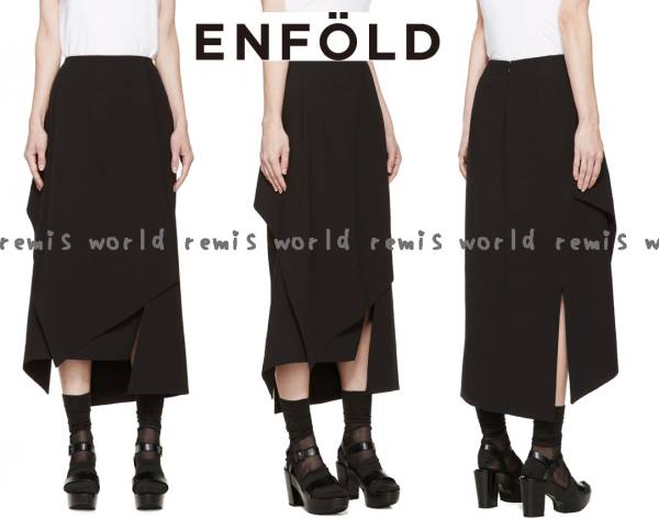 新品☆ENFOLD エンフォルド アシンメトリーアンクルスカート36 新品☆ENFOLD エンフォルド アシンメトリーアンクルスカート36