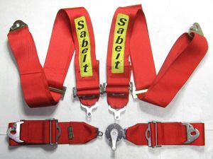 サベルト SABELT 4点式 トップフォーミュラー 赤 レッド 3インチ 右用 RH カムロック式