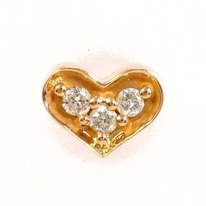 K18WG ハート ダイヤモンド リング 0.07CT【中古】の通販はau PAY 