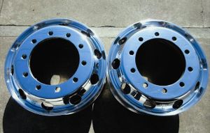 送料無料　美品　アルコア　アルミホイール　ISO　平面座　22.5×8.25　10穴　フロント用