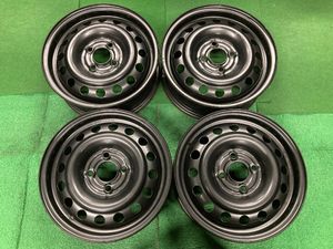 □9580 日産 キューブ マーチ 等 14インチ 5J +45 4H 100 スチールホイール 4本