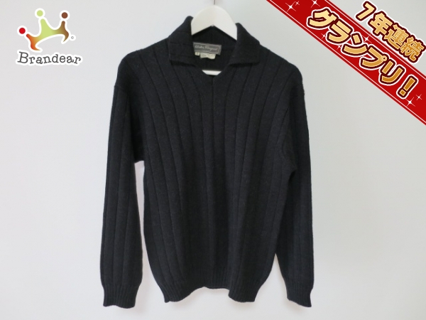 サルバトーレフェラガモ 長袖セーター S メンズ 黒