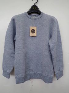 管102■Yetina イエティナ SWEAT SHIRT スウェット シャツ 裏起毛 裏ボア 防寒 fog blue
