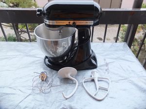 キッチンエイド スタンドミキサー KSM5 ブラック【動作確認済】 KitchenAid キッチンエイド 卓上ミキサー KSM5動作保証 05⁄06⁄2025