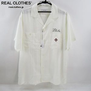 ☆【未使用】MASSES/マシス【25SS】BOWLING SHIRT S/S/半袖 ボーリングシャツ/ホワイト/L