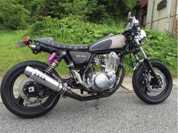 sr400 over type2 マフラー