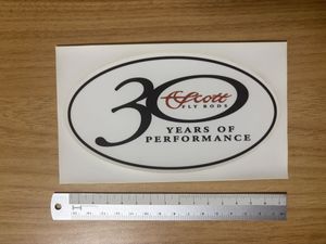 SCOTT/スコット フライロッド！３０周年記念/ステッカー