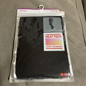 ユニクロ/ヒートテック レギンス(十分丈) ブラック M