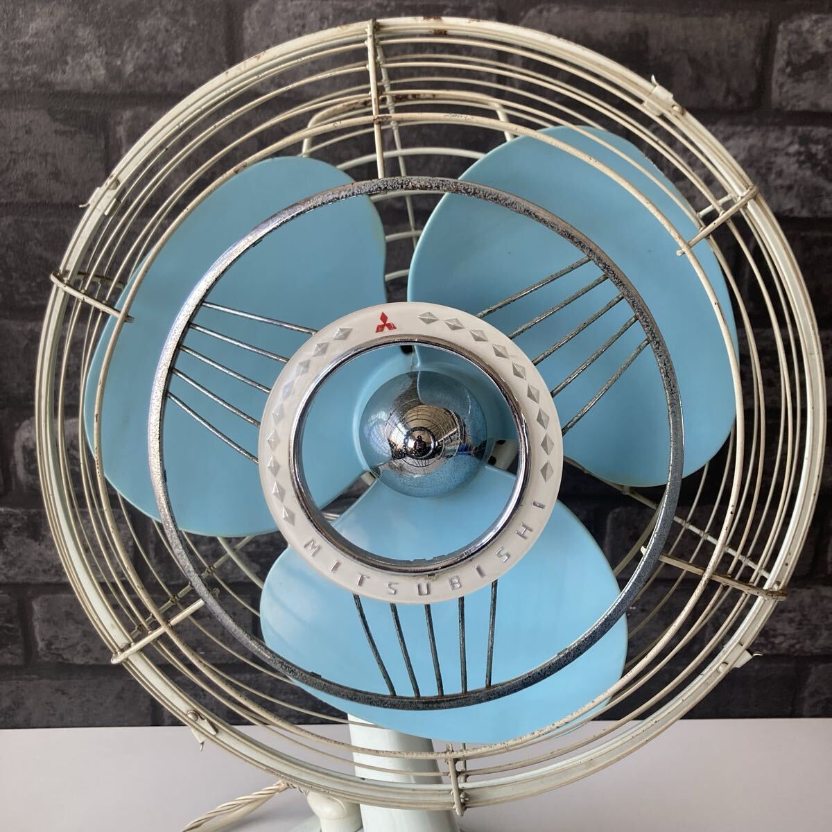 希少・三枚羽根】三菱 DM-30NC ジャンク 修理前提 レトロ扇風機(扇風機
